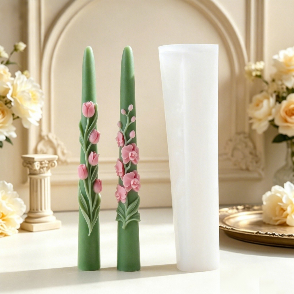 Long Pole Flower Taper Candle  - Candle Making Course 评论和价格