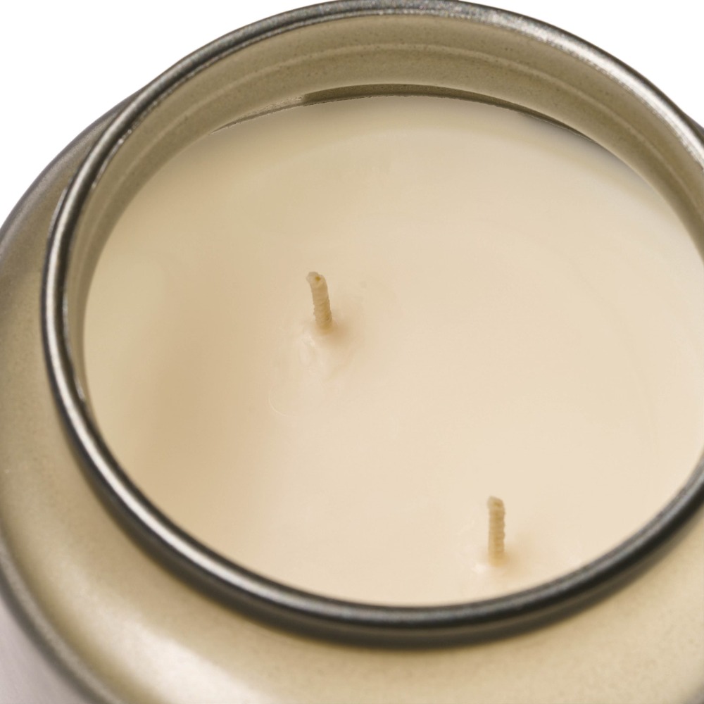 2-Wick Gold Glass Jar Candle w - Coconut Wax Flake 评论和价格