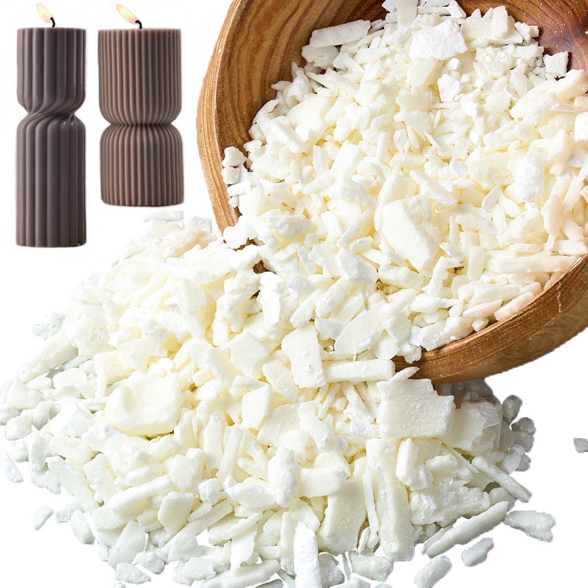 1 Pounds Pure White Soy Wax Fo - Candle Making Kits 评论和价格