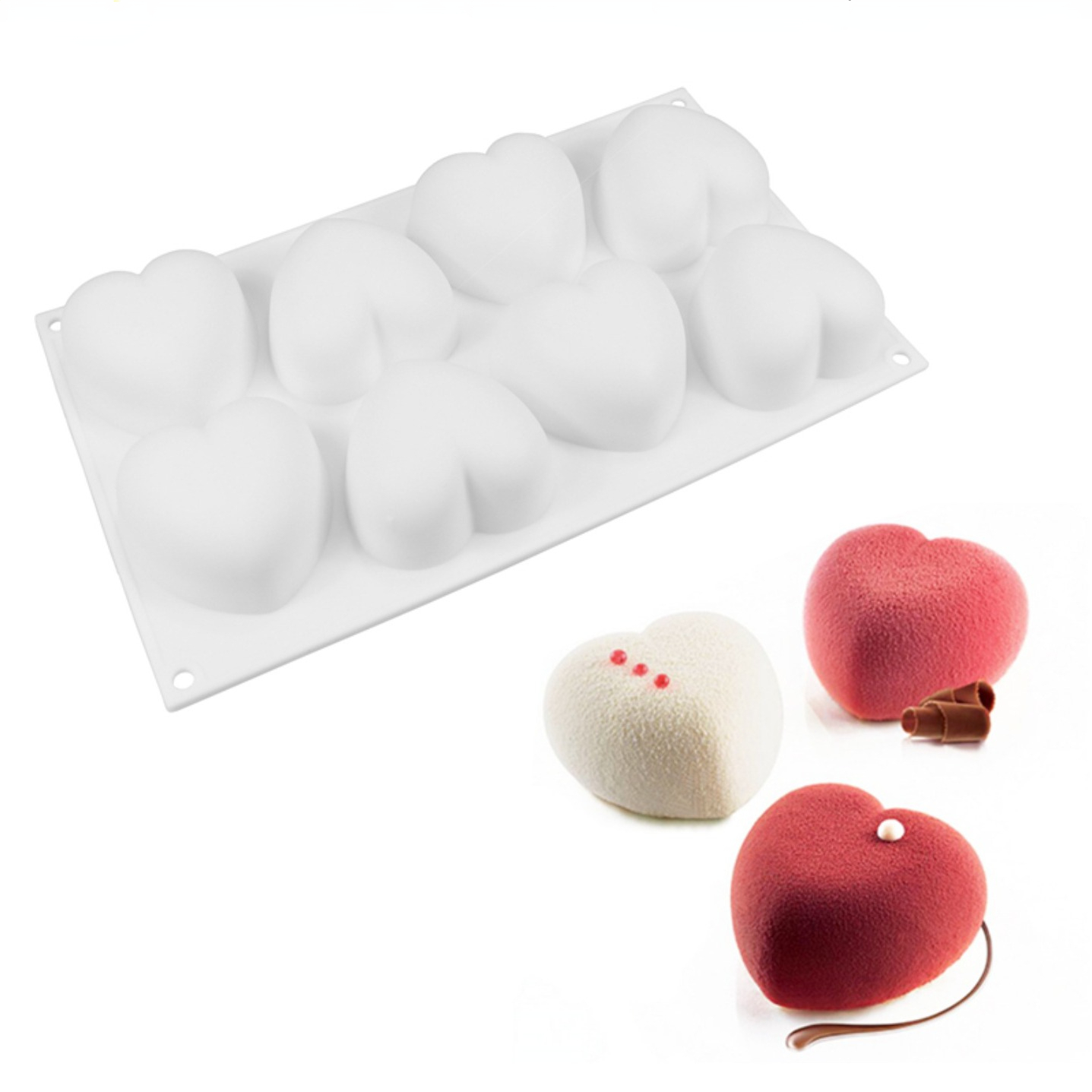 Love Heart Silicone Soap Mold  - Candle Making Course 评论和价格