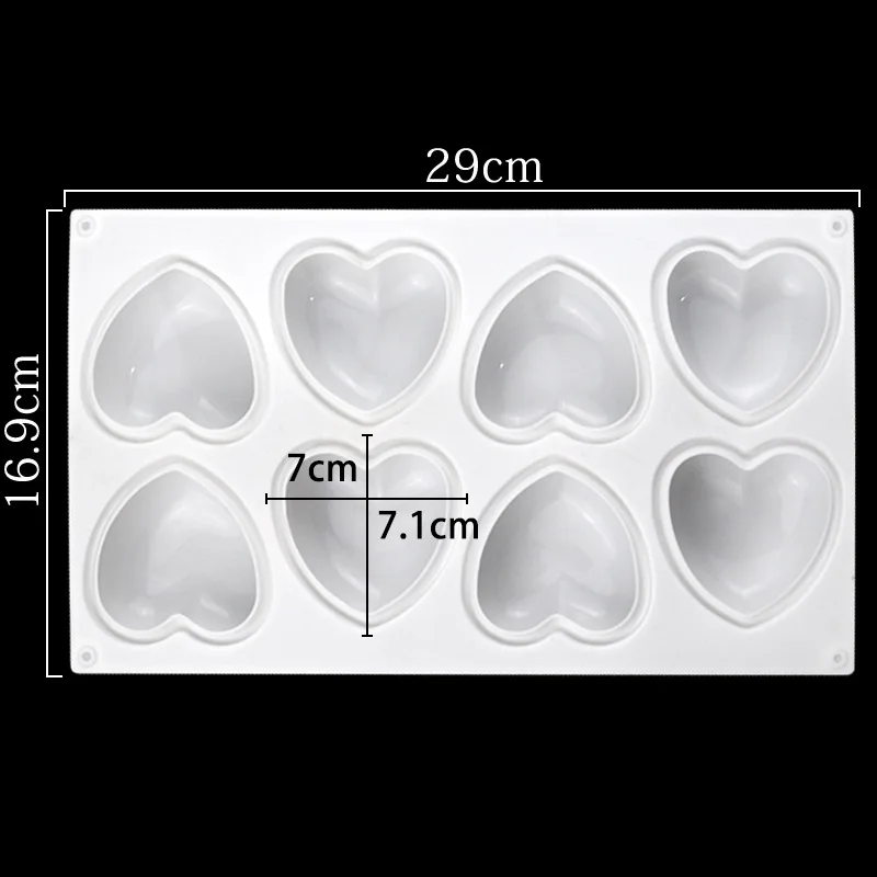Love Heart Silicone Soap Mold  - Candle Making Course 评论和价格