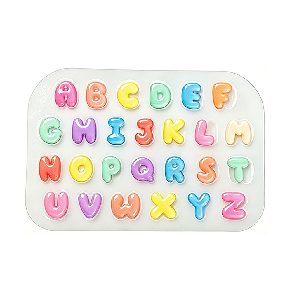 2Pcs Mini Letter Silicone Mold - Candle Making Kits 评论和价格