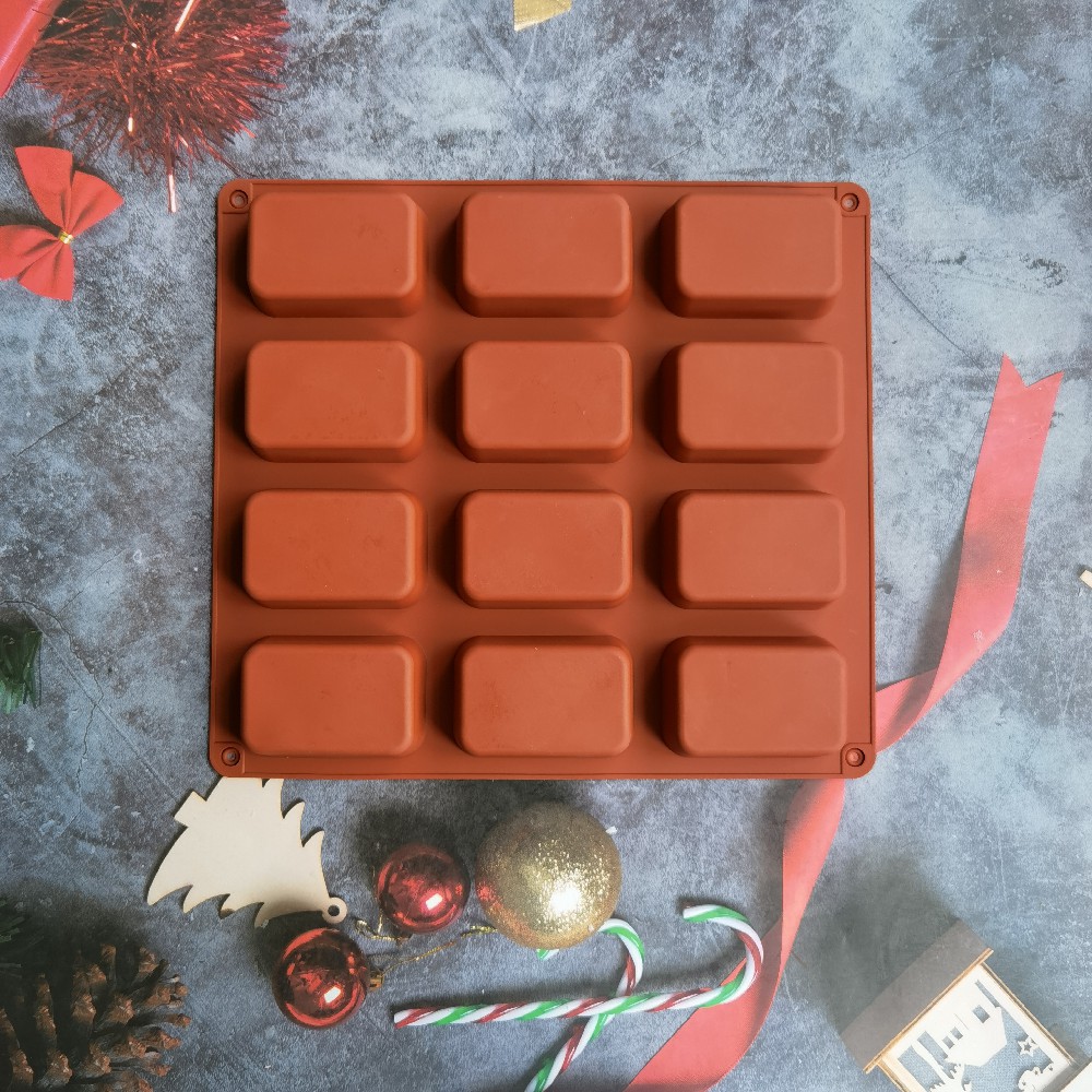 12 Cavity Square Silicone Soap - Candle Making Course 评论和价格