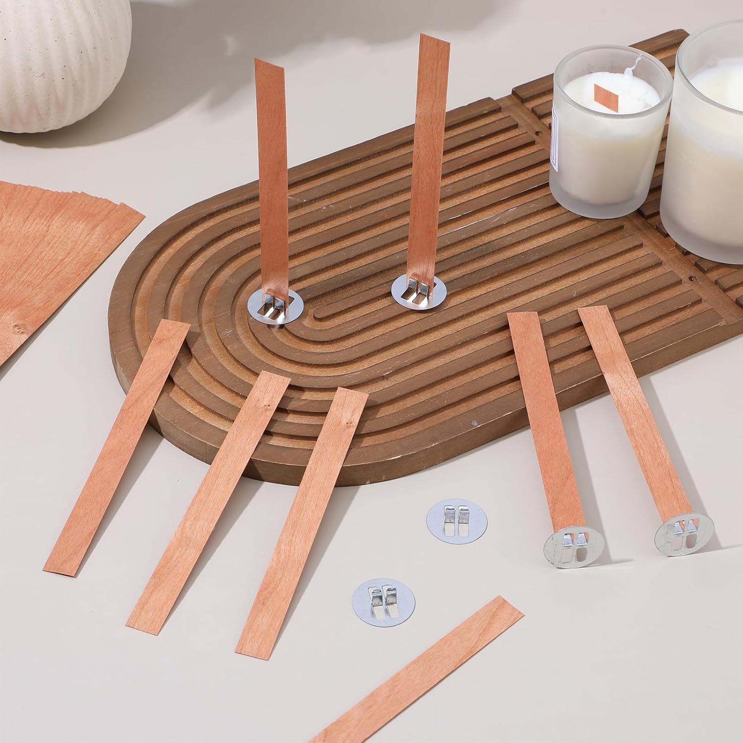 60Pcs Wood Wicks for Candles M - Candle Making Tips 评论和价格