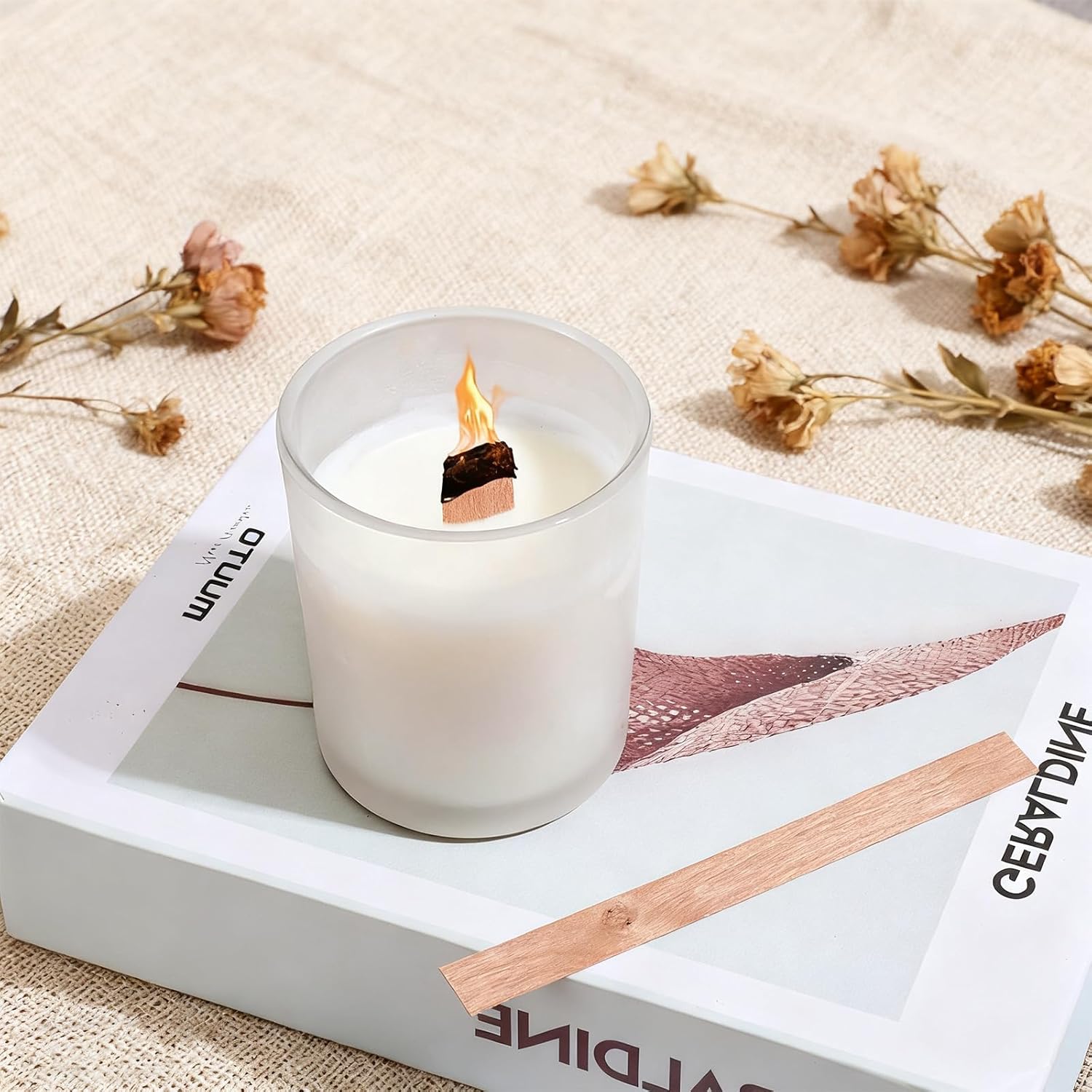 60Pcs Wood Wicks for Candles M - Candle Making Tips 评论和价格