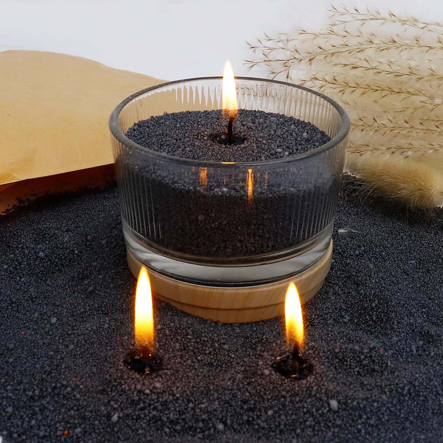 Black Candle Sand with Wick, 2 - Candle Making Course 评论和价格