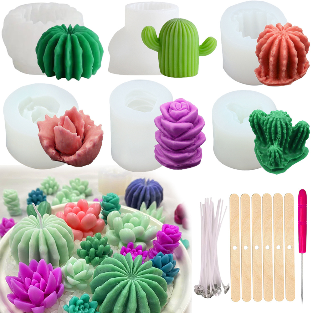 6pcs Succulent Silicone Candle - Candle Making Course 评论和价格